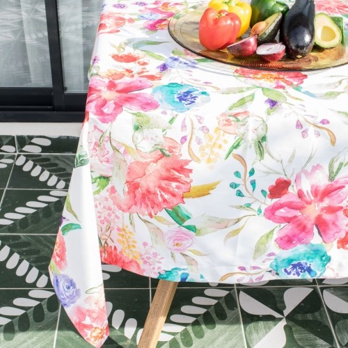 Tablecloth HappyFriday Pink bloom Multicolour 150 x 150 cm image 2