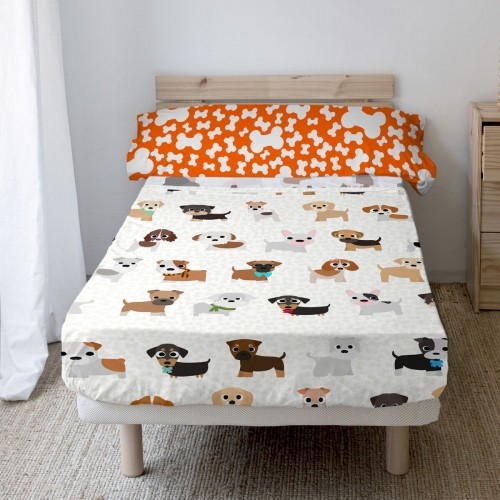 Bedding set HappyFriday Mr Fox Dogs Multicolour Single 2 Pieces image 2