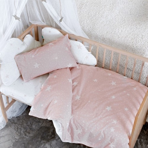 Комплект чехлов для одеяла HappyFriday Basic Kids Розовый Детская кроватка 2 Предметы image 2