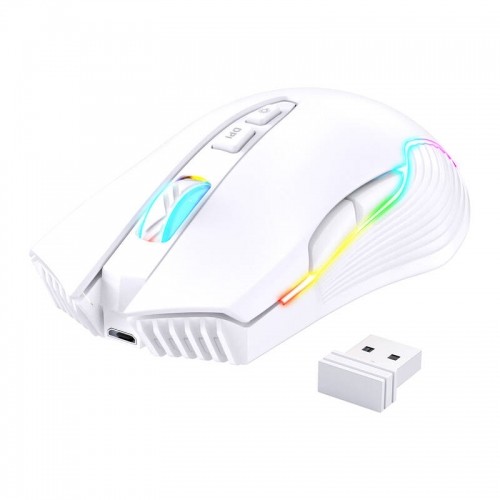 Onikuma CW905 White Wireless Gaming Mouse image 2