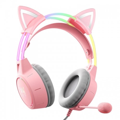Gaming headphones ONIKUMA X15Pro Pink Cat's Ears image 2