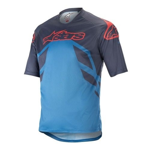 Alpinestars Racer V2 SS Jersey / Zila / Sarkana / M image 3