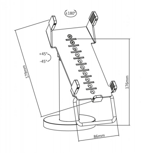 Sbox POS SWIWEL Credit Card Stand PTM-03 image 3