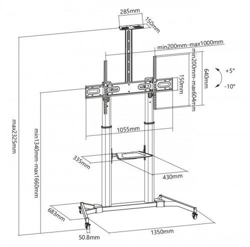 Sbox Floor Ultra-Large LED TV Stand 60-100 image 3