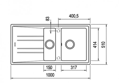 Sink Teka Stone 60B TG Aluminium image 3