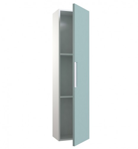 TALL UNIT WITH ACCESSORIES PANEL Raguvos Baldai MILANO 35 CM aquamarine/white 19302177 image 3