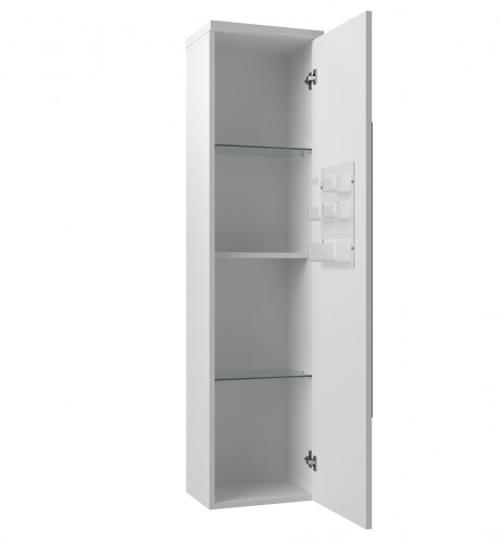 Высокий шкаф для ванной Raguvos Baldai SERENA 35.5 CM glossy white 1430211 image 3