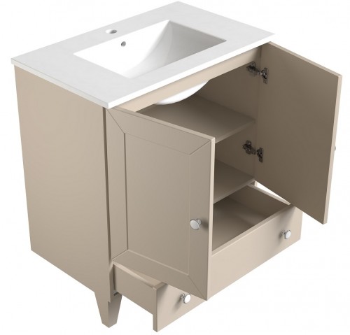 Basin unit with washbasin Raguvos Baldai SIESTA 76 CM matt white 171134126 image 3