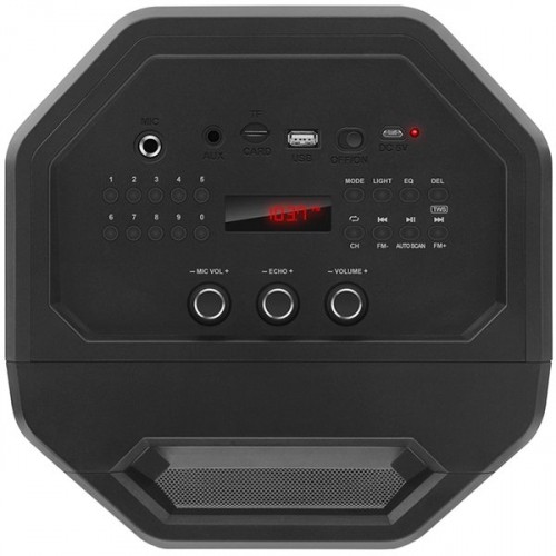 Speaker SVEN PS-600, black (50W, TWS, Bluetooth, FM, USB, microSD, LED-display, 2x4000mA*h) image 3