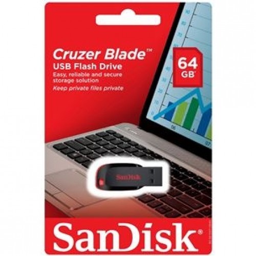 USB zibatmiņa Cruzer Blade 2.0, Sandisk / 64GB image 3