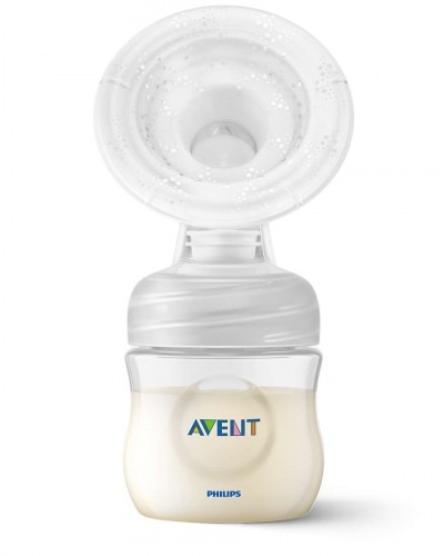 Philips Avent Lotus manuālais krūts piena sūknis ar trauciņiem piena/ēdiena uzglabāšanai (3 gab., + adapteris) - SCF430/13 image 3