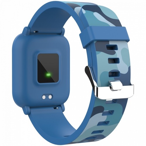 Canyon kids smart watch, 1.3 inches IPS full touch screen, blue plastic body, IP68 waterproof, BT5.0, multi-sport mode, built-in kids game, compatibility with iOS and android, 155mAh battery, Host: D42x W36x T9.9mm, Strap: 240x22mm, 33g image 3