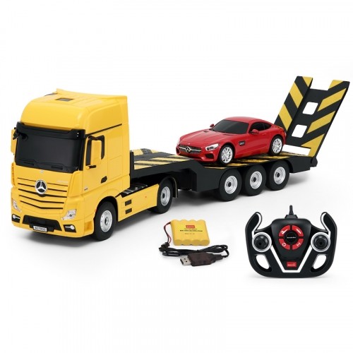 RASTAR truck with car RC Mercedes-Benz Actros Red/Yellow/Silver, 74940 image 3