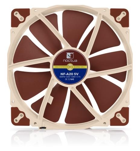 Noctua NF-A20 Computer case Fan 20 cm Beige, Brown image 3