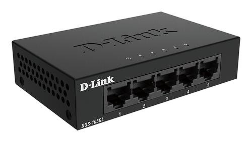 D-Link DGS-105GL/E network switch Unmanaged Gigabit Ethernet (10/100/1000) Black image 3