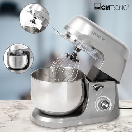 Clatronic KM 370 food processor 1000 W 5 L Titanium image 3