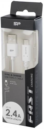 Silicon Power кабель USB-C - USB 1 м, белый (LK10AC) image 3