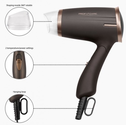 Hairdryer ProfiCare PCHT3009BR image 3