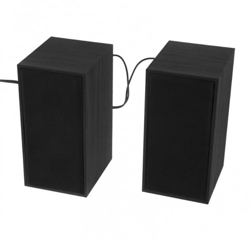 Tellur Basic 2.0 Speakers, 6W, USB/Jack, Wooden case, Volume control, black image 3