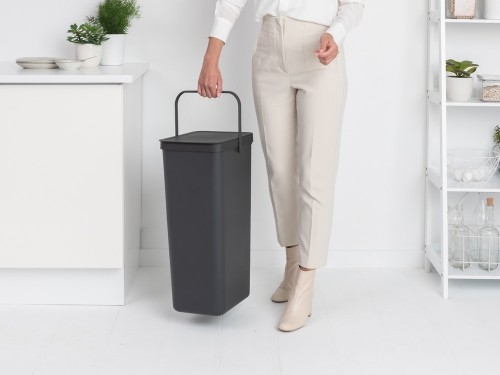 BRABANTIA atkritumu tvertne Sort&Go, 40 l, Grey - 251047 image 3