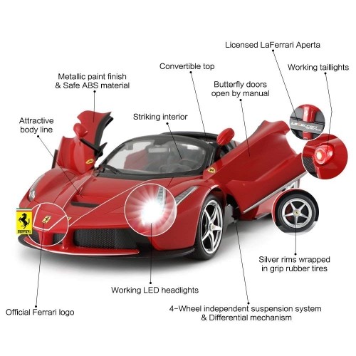 RASTAR R/C 1:14 Ferrari LaFerrari Aperta (with drift function) image 3