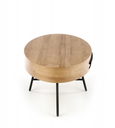 Halmar CAROLINA c.table, golden oak / black image 3