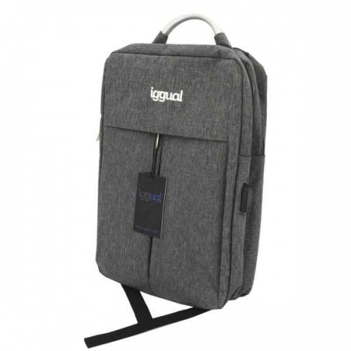 Рюкзак для ноутбука iggual All Tech In 15,6" Непромокаемый Серый image 3