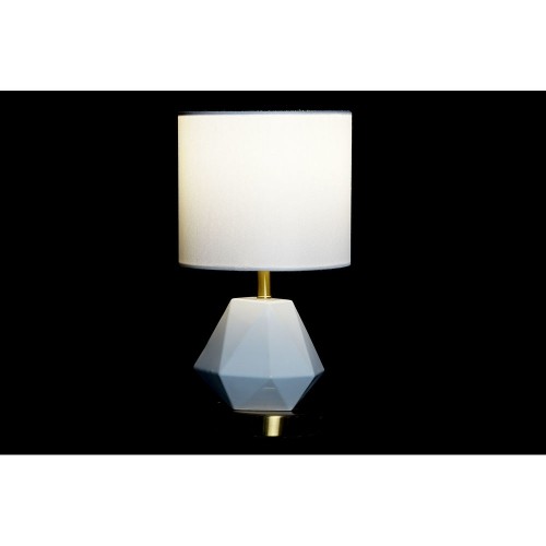 Настольная лампа DKD Home Decor Белый полиэстер Металл Керамика 220 V Позолоченный 50 W image 3