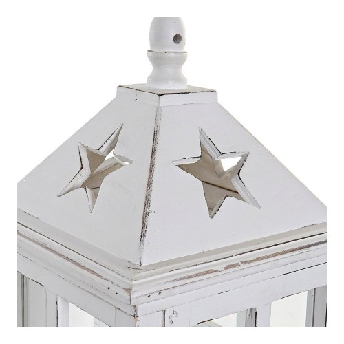 Lantern DKD Home Decor White Crystal Pinewood (21 x 21 x 51 cm) image 3