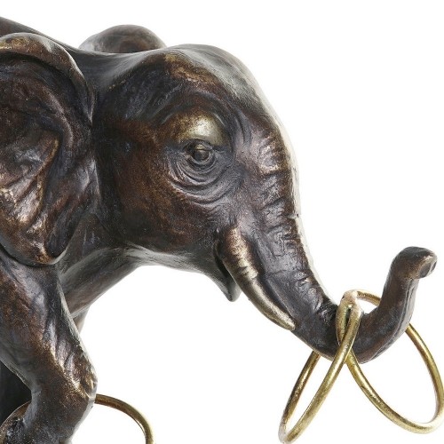 Decorative Figure DKD Home Decor Metal Resin Elephant (31 x 13 x 41 cm) image 3