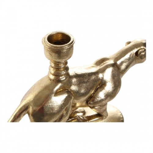 Candle Holder DKD Home Decor Golden Resin Aluminium Leopard Tropical Candle Holder 25 x 6 x 14 cm image 3