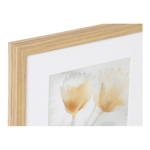 Glezna DKD Home Decor Drawed Leaf Loksnes (2 pcs) (33 x 3 x 38 cm) image 3