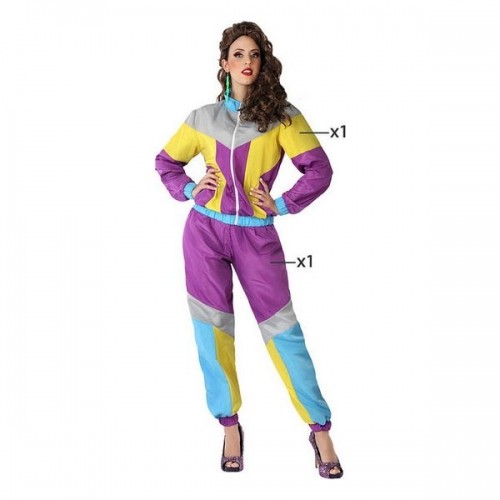 Costume for Adults Purple 80s image 3