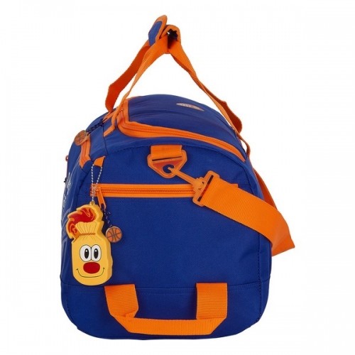 Sports bag Valencia Basket Blue Orange (50 x 25 x 25 cm) image 3