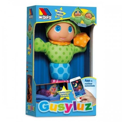 Fluffy toy Gusy Luz Moltó 385 Blue Pink Green Multicolour PVC (33 cm) image 3