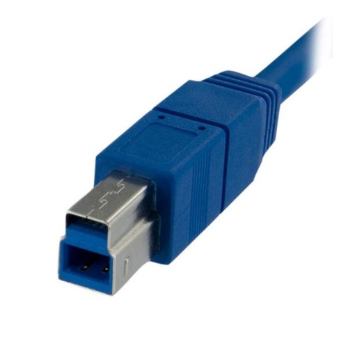 USB A to USB B Cable Startech USB3SAB1M            Blue image 3