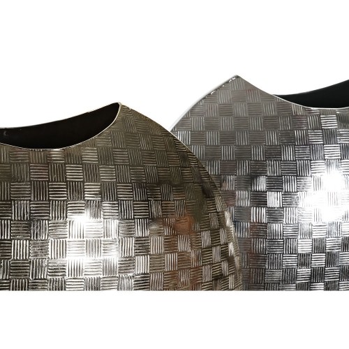 Кувшин DKD Home Decor Алюминий современный Серебристый (2 pcs) (37 x 14 x 33 cm) image 3