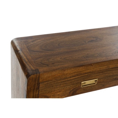 Вспомогательный стол DKD Home Decor Коричневый древесина акации Позолоченный (110 x 27.5 x 76 cm) image 3