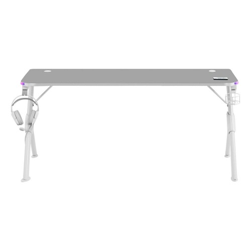 Desk Mars Gaming MGDXLRGBW LED RGB White Steel 160 x 60 cm image 3