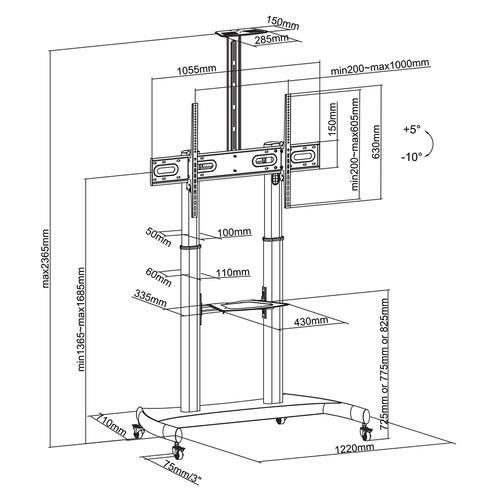 Neomounts by Newstar floor stand image 3