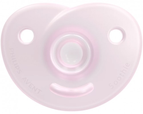 Philips Avent Soothie silikona māneklītis ar silikona vairogu, 0-6M, 2 gab., meitenēm - SCF099/22 image 3