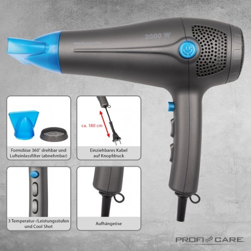 Hairdryer ProfiCare PCHT3020A image 3
