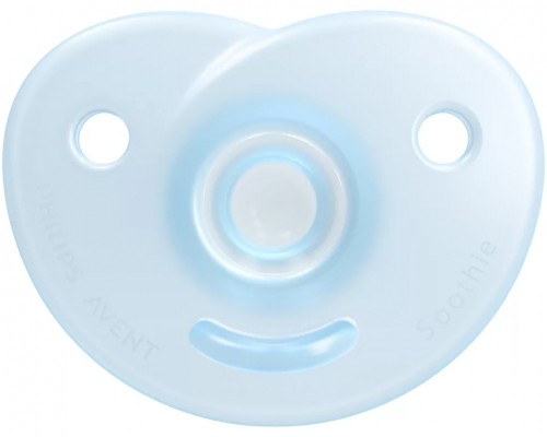 Philips Avent Soothie silikona māneklītis ar silikona vairogu, 0-6M, 2 gab., zēniem - SCF099/21 image 3