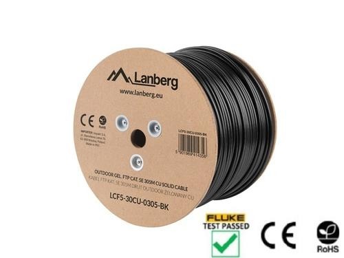 Lanberg LCF5-30CU-0305-BK networking cable Black 305 m Cat5e F/UTP (FTP) image 3