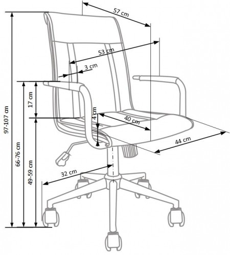 Halmar PORTO 2 office chair, color: white image 3