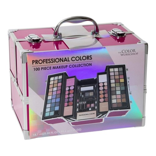 Make-Up Set Briefcase Pink Professional (100 pcs) image 3