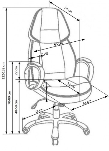 Halmar RUBIN chair color: black image 3