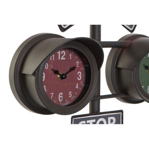 Настольные часы DKD Home Decor Melns Stikls Dzelzs (36 x 22 x 52 cm) image 3