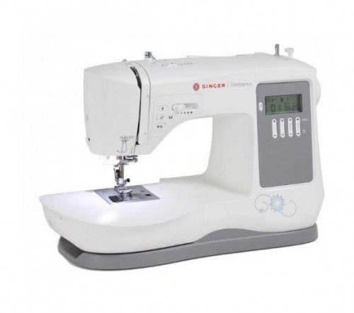 Singer 7640 sewing machine, electric current, white image 3