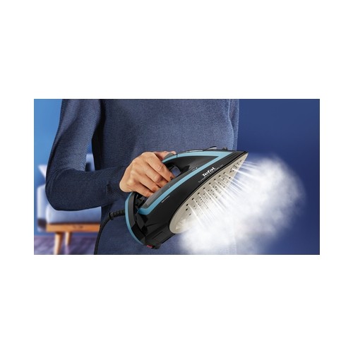 Tefal TurboPro FV5695E1 iron Dry & Steam iron Durilium AirGlide Autoclean soleplate 3000 W Black, Blue image 3